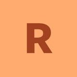 Letra R de la identidad visual publicada en la página de Facebook