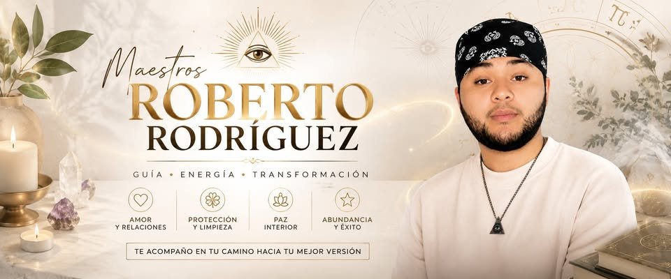Portada de la fan page de Roberto Rodríguez con los cuatro enfoques de su orientación